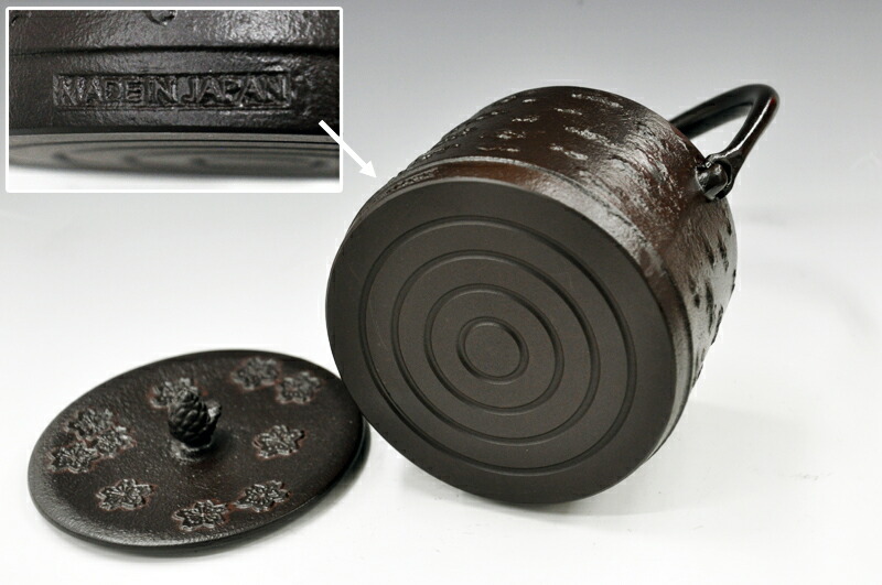 楽天市場】【送料無料】南部鉄瓶【桜皮寸胴筒型】1.0リットル