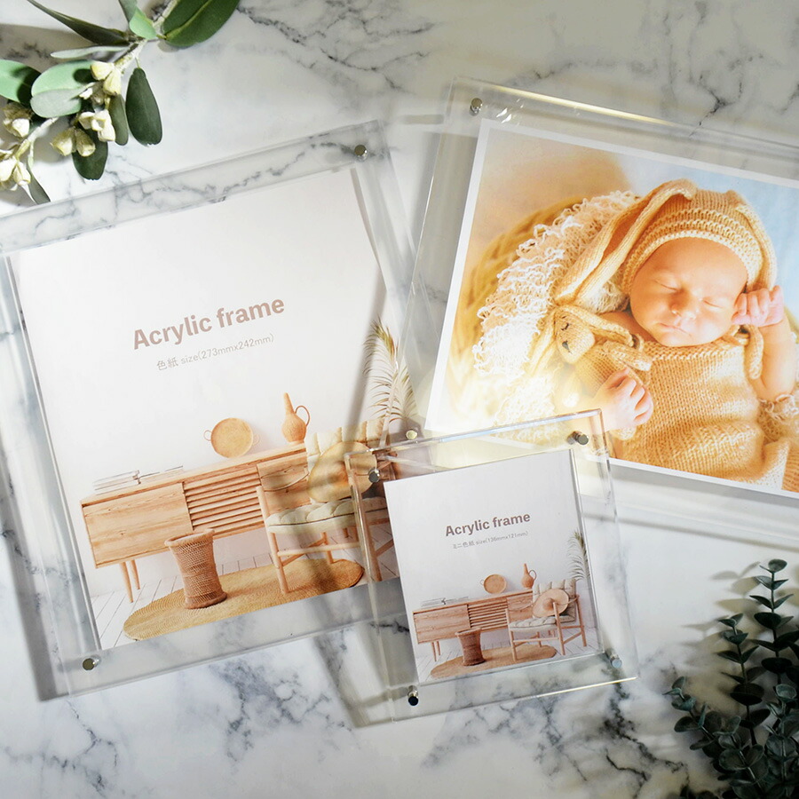 楽天市場】色紙額縁 アクリル 色紙サイズ 273×242 卓上 自立 サイン