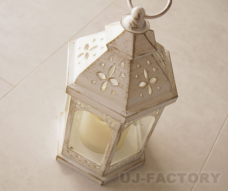 楽天市場】【タイマー機能付/5時間】☆ヘキサゴンアンティークランタン