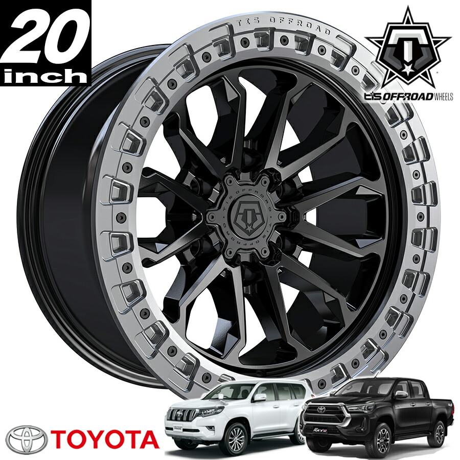 楽天市場】TIS OFFROAD 556BA サテンブラックガンメタリング 20インチ