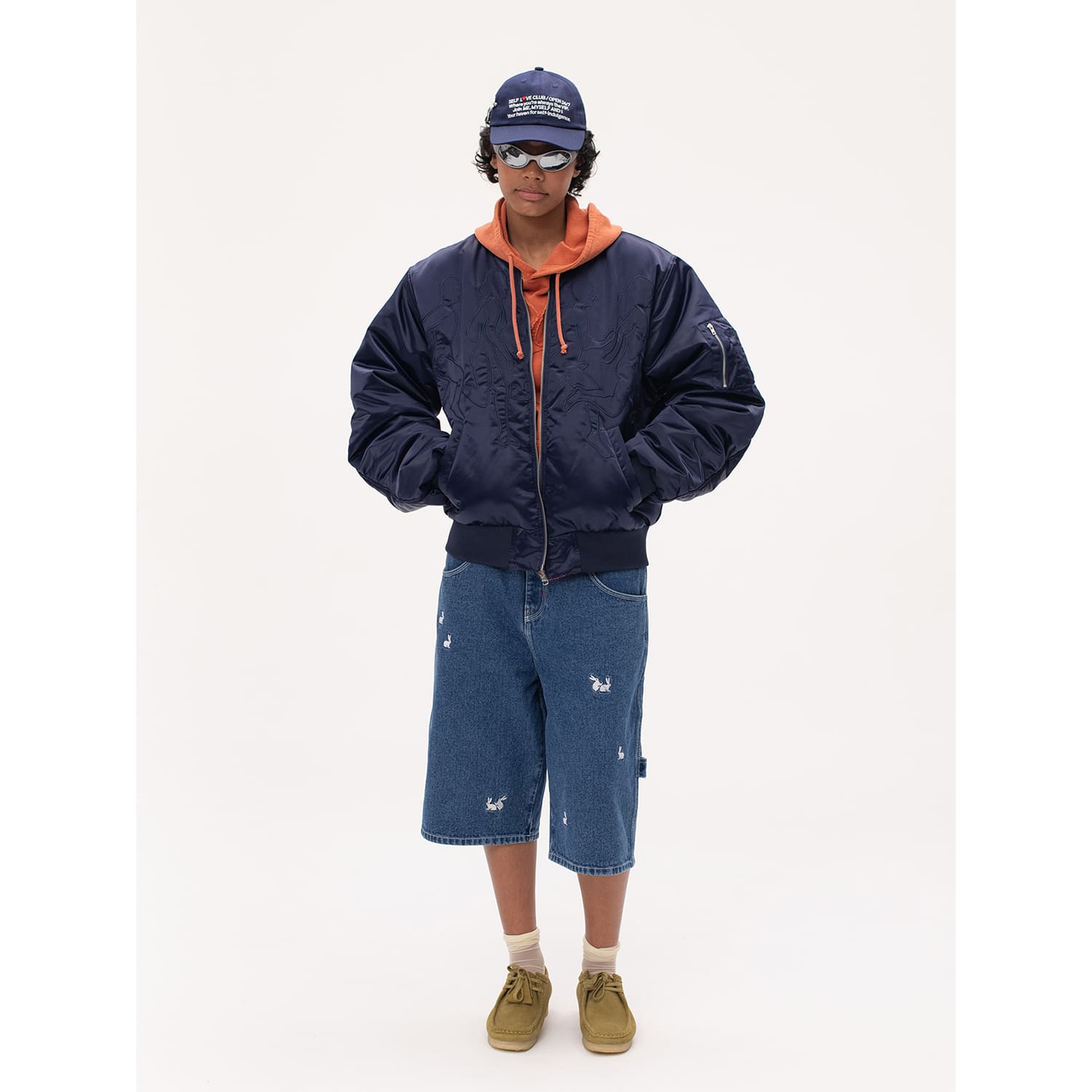 楽天市場】CARNE BOLLENTE | MIDNIGHT RUNNERS (NAVY BLUE) MA-1