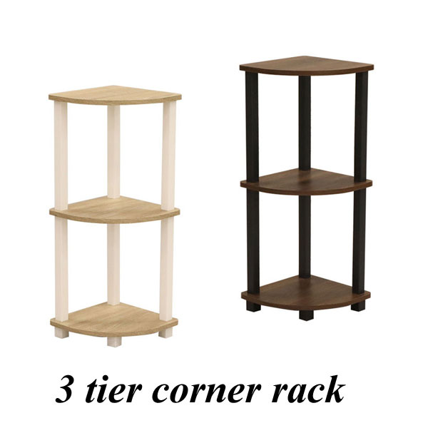 楽天市場】オープンラック コーナーラック 木製 3段 コーナー 棚