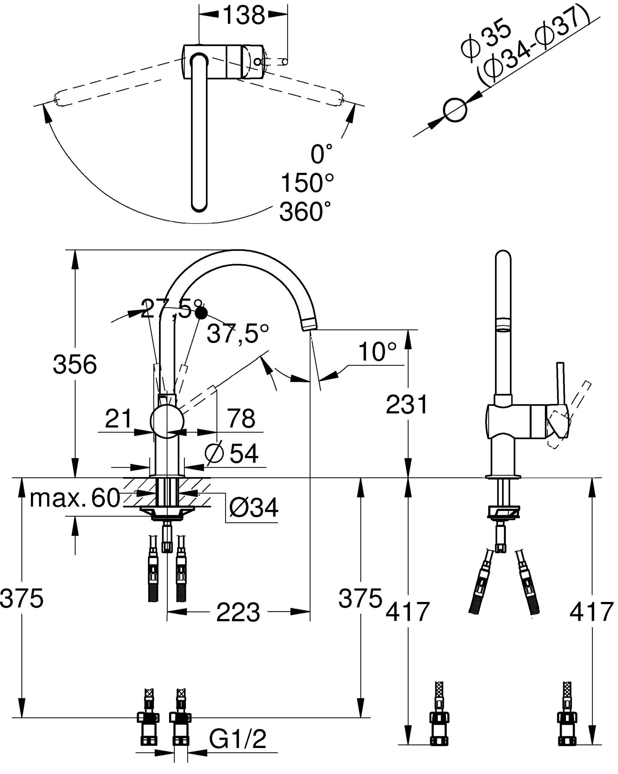 楽天市場】【直送商品】GROHE[グローエ] 【3028520J】 シングルレバー