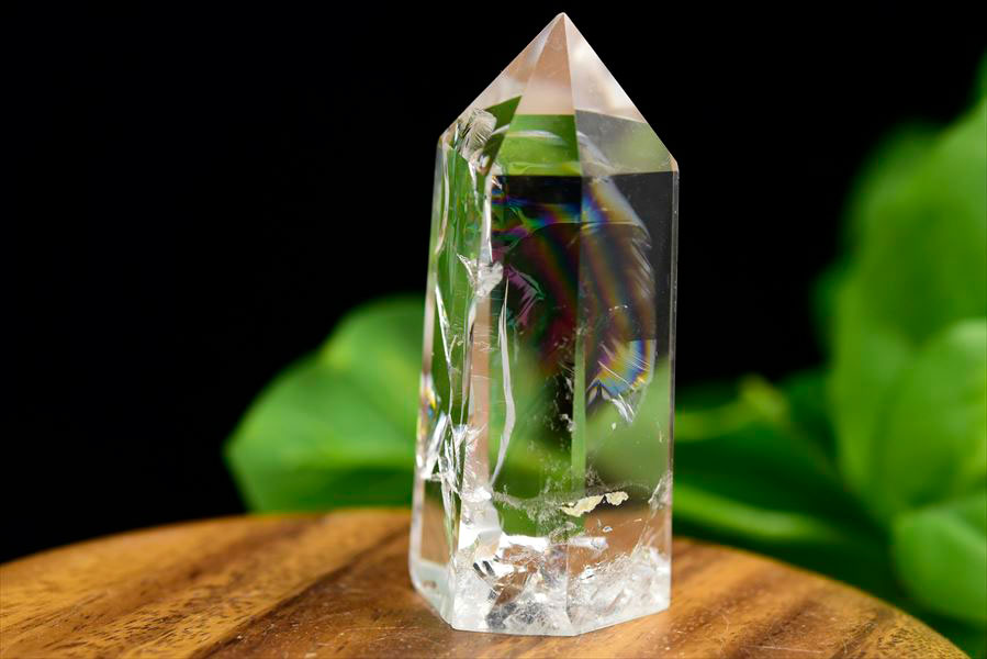 楽天市場】虹入り レインボー 水晶 ポイント 六角柱【約87.8g