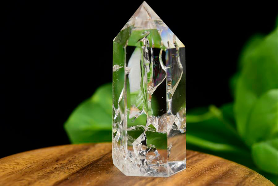 楽天市場】虹入り レインボー 水晶 ポイント 六角柱【約87.8g