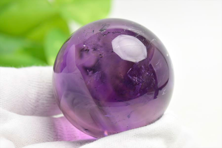 楽天市場】アメジスト ファントム EXグレード 丸玉 【約48mm】台座付き