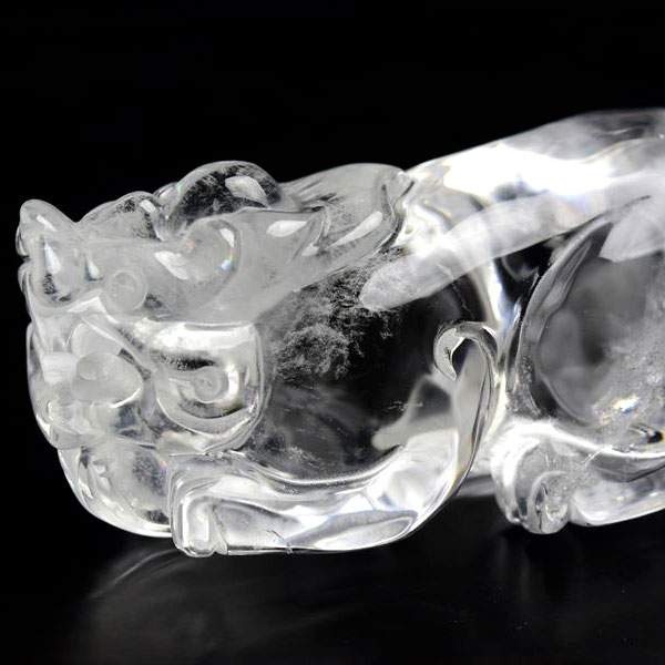 楽天市場】◇蓄財・招財◇ 天然 水晶 貔貅 ヒキュウ 彫刻 置物◇高品質