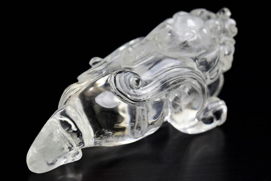 楽天市場】◇蓄財・招財◇ 天然 水晶 貔貅 ヒキュウ 彫刻 置物◇高品質