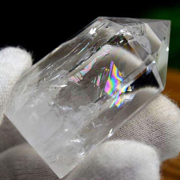 楽天市場】レインボー 水晶 ポイント 六角柱 約62.8g ◇極上虹入り