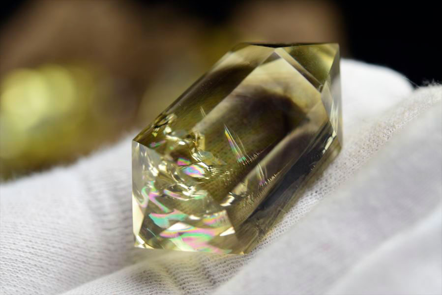 楽天市場】虹入り シトリン ダブルポイント 両剣黄水晶 □種類お任せ