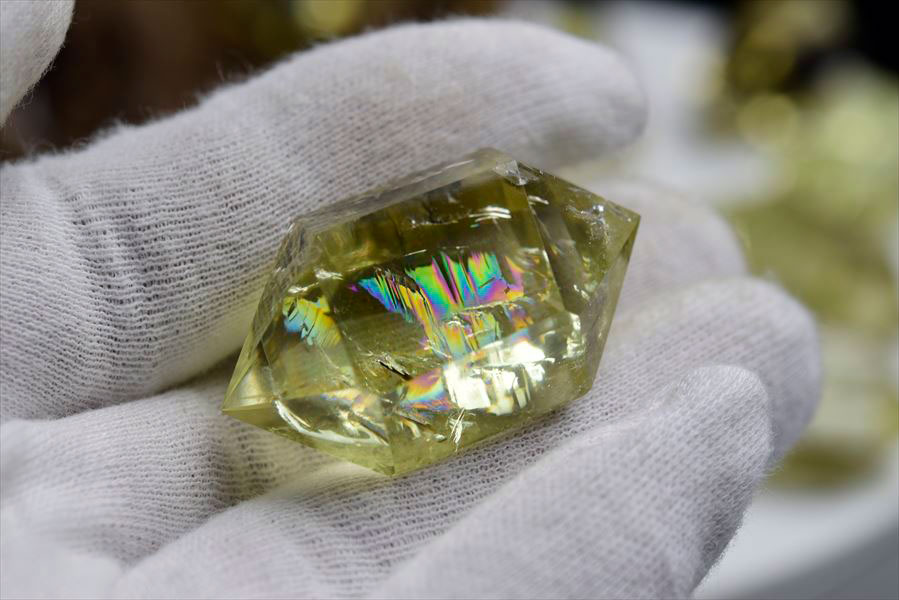 楽天市場】虹入り シトリン ダブルポイント 両剣黄水晶 □種類お任せ