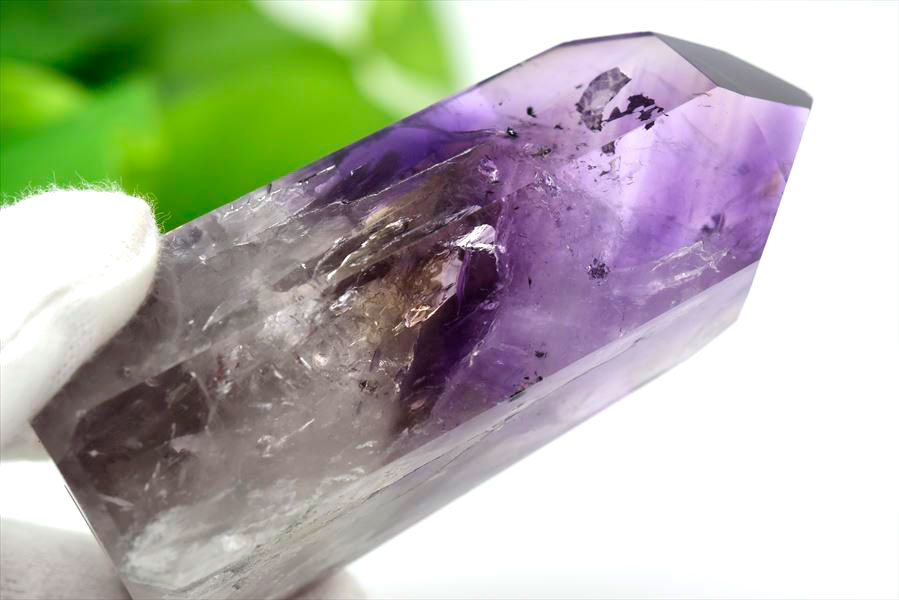 楽天市場】アメジスト ファントム ポイント 六角柱 【約209.6g