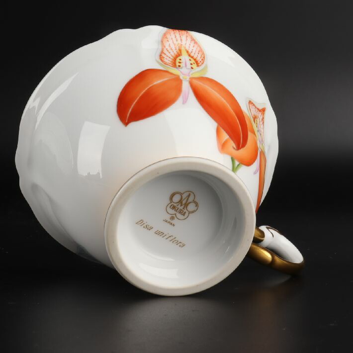 楽天市場】大倉陶園 蘭花譜(ディサ・ユニフローラ)カップ＆ソーサ 18/R