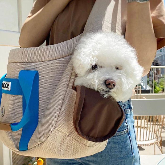 楽天市場】即納【iCANDOR】PEEK-A-BOO BAG（Melting Cream） 犬用品