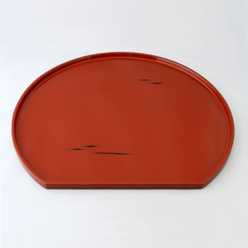 楽天市場】半月盆 根来塗 お正月 おぼん トレー 紀州漆器 根来 伝統