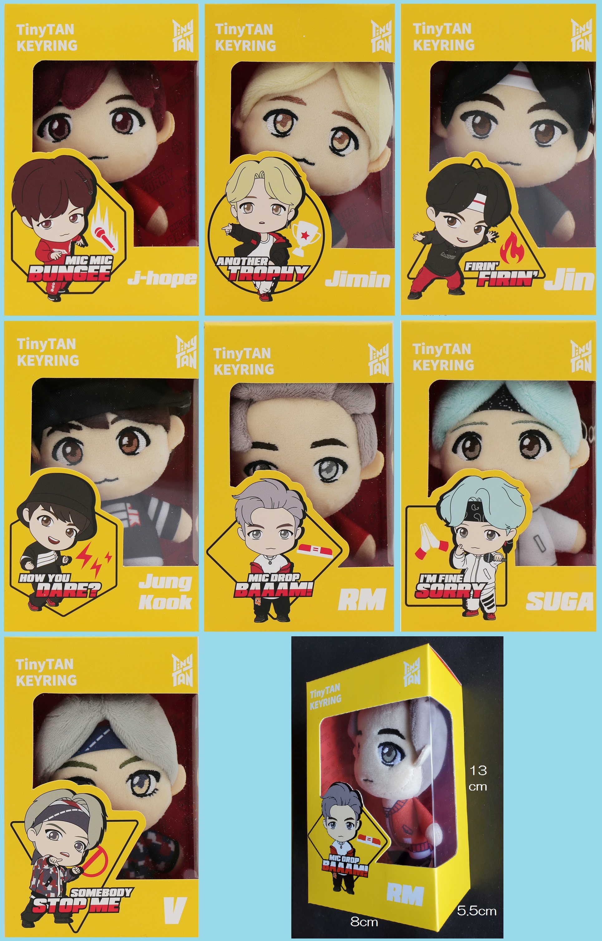 楽天市場】【防弾少年団ぬいぐるみキーホルダーbts tiny tan 】公式