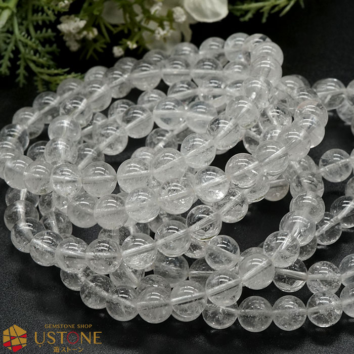 楽天市場】ヒマラヤ水晶 ブレスレット 8mm ガネッシュヒマール産