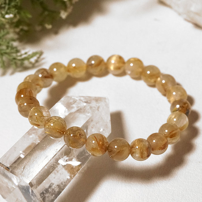 楽天市場】ルチルクオーツ ブレスレット AA 8mm 天然石 パワーストーン