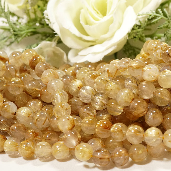 楽天市場】ルチルクオーツ ブレスレット AA 8mm 天然石 パワーストーン