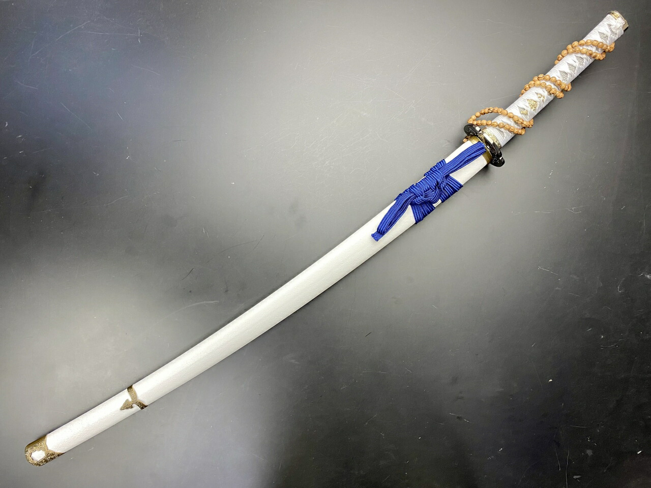 楽天市場】美術刀剣 模造刀 V.ROAD限定 オリジナル 数珠丸恒次（白）＋