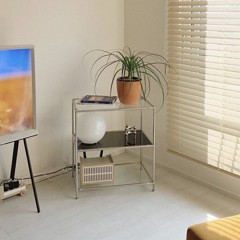 楽天市場】O'gre オグレ ステンレスモジュール家具3段棚 韓国