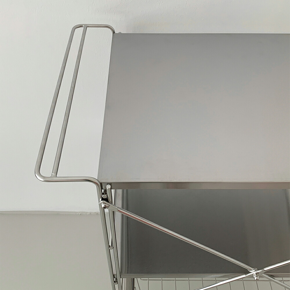 楽天市場】O'gre オグレ フラットステンレス3段トロリー 韓国