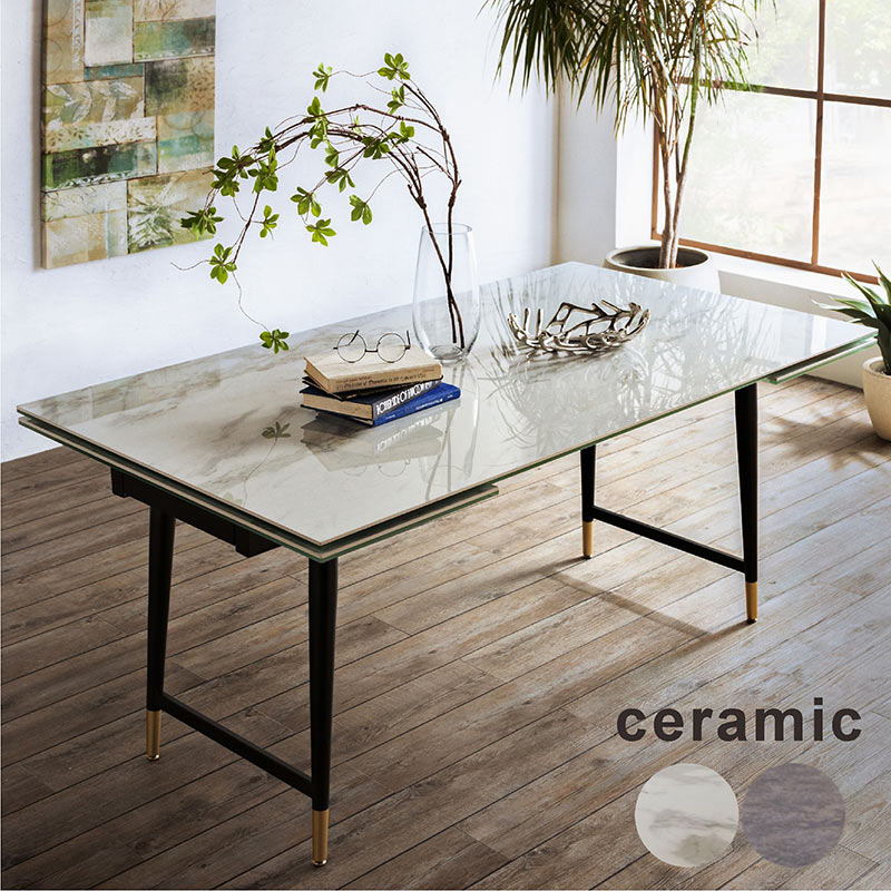 楽天市場】大理石風 セラミックテーブル 伸縮 幅160cm 幅200cm 幅240cm