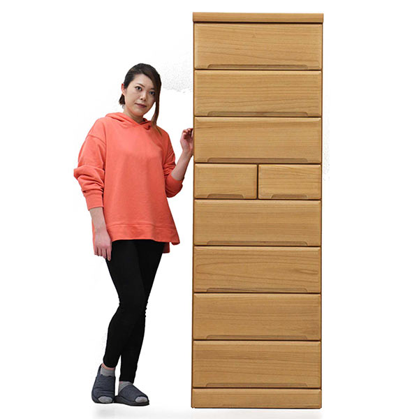 楽天市場】タワーチェスト 幅60cm 高さ180cm 8段 スリム 大川家具 桐