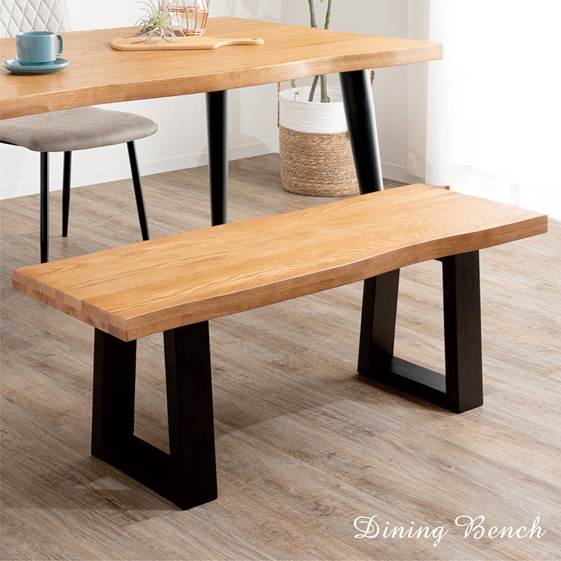 楽天市場】一枚板風 ダイニングベンチ 2人掛け 2人 ダイニング 幅112cm