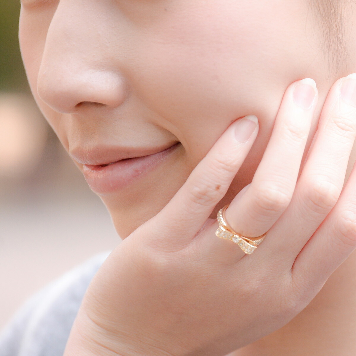 楽天市場】【5000円OFFクーポン(〜2/24 13:00)】リボンリング 幸せ