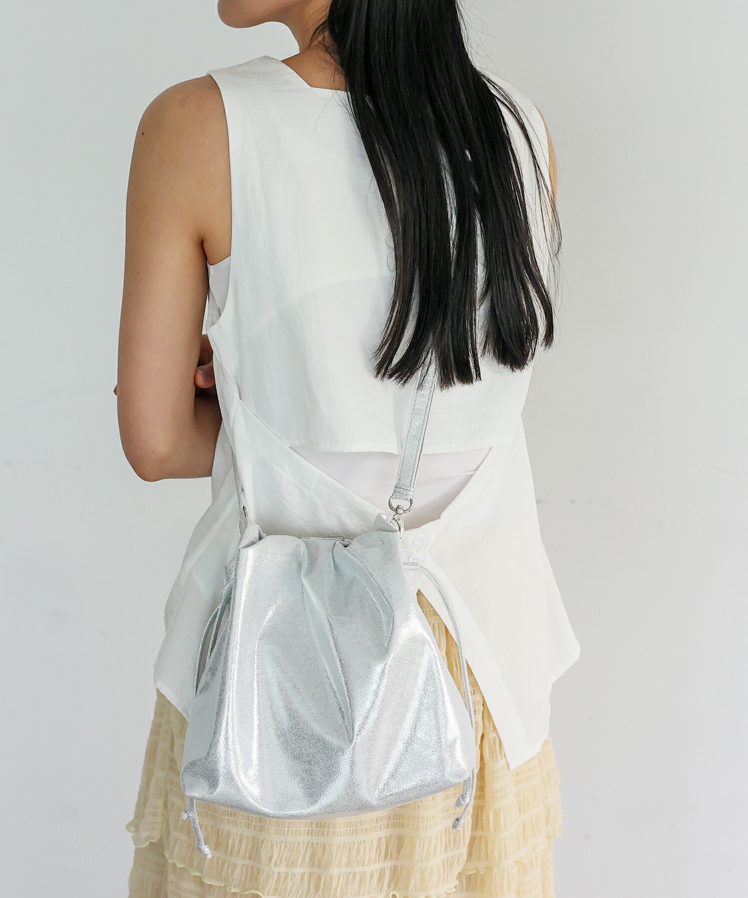 楽天市場】巾着バッグ レディース 軽量 ショルダーバッグ トレンド