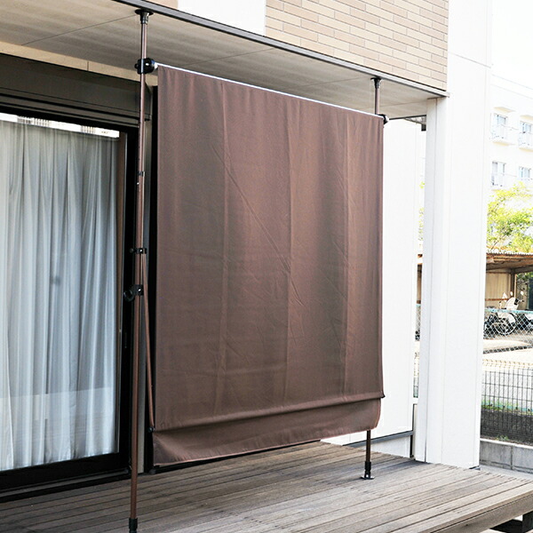 楽天市場】物干竿付オーニングIV 2m ブラウンTAN-900-20(BR) 送料無料