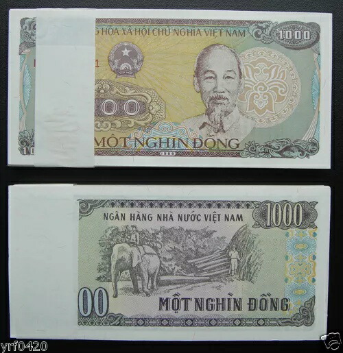 楽天市場】ベトナム紙幣 1000ドン UNC 100枚セット : WORLD RESOURCE