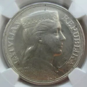 楽天市場】NGC MS63 ラトビア 1929 銀貨 5 ラティ : WORLD RESOURCE
