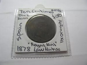 楽天市場】1878 年 10 10 センティモス スペイン 10 ディエス