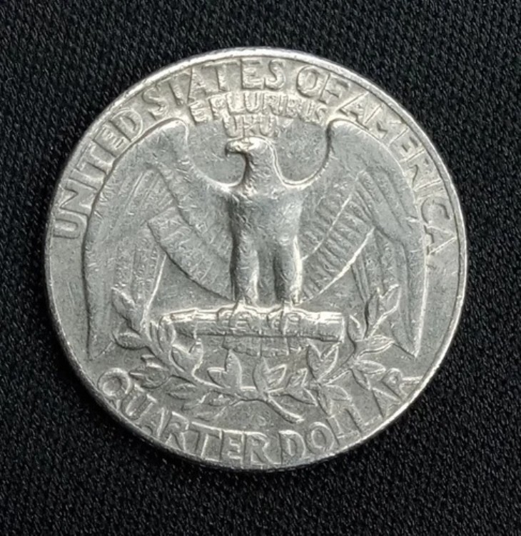 楽天市場】1974年ワシントン25セント硬貨（流通、ミントマークなし