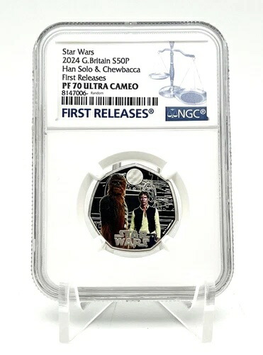 楽天市場】イギリス 2024年 50ペンス スターウォーズ ハン・ソロ