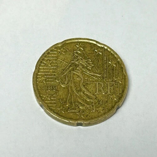 楽天市場】希少な1999年フランス20セントユーロ硬貨（発行初年度