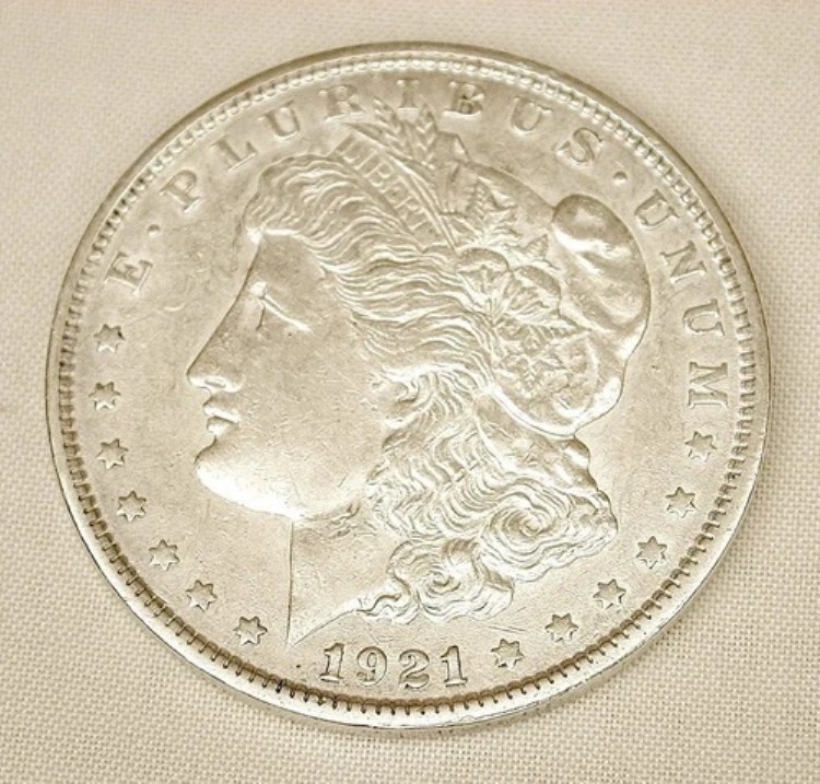 楽天市場】1921年製モルガン・ダラー。ほぼ未使用で、わずかな使用感