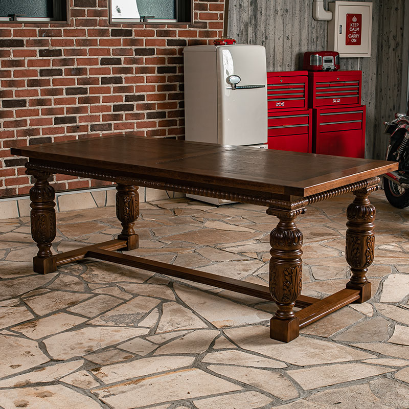 楽天市場】アンティーク調家具 テーブル ダイニングテーブル 6人用 6人