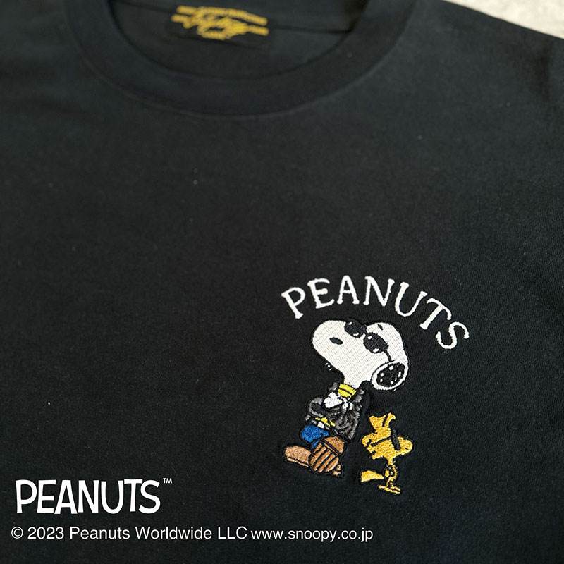 楽天市場】フラッグスタッフ スヌーピー刺繍 長袖Tシャツ L XL XXL