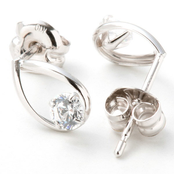 楽天市場】【P3倍】Canal4℃ カナル4℃ ピアス ジルコニア K10 ホワイト