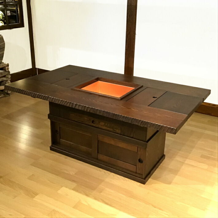 楽天市場】囲炉裏 日本製 幅150 ダイニングテーブル いろり 炉端
