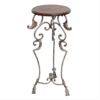 楽天市場】花台 台 サイドテーブル おしゃれ アンティーク 木製天板