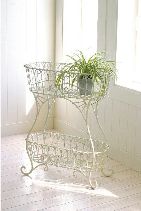 楽天市場】プランタースタンド 花台 2段 バスケット スタンド おしゃれ