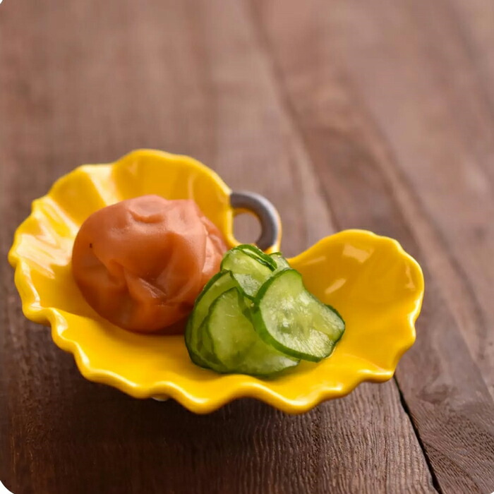 楽天市場】有田焼 和食器 小付皿 銘々皿 お皿 プレート つわ形 黄色