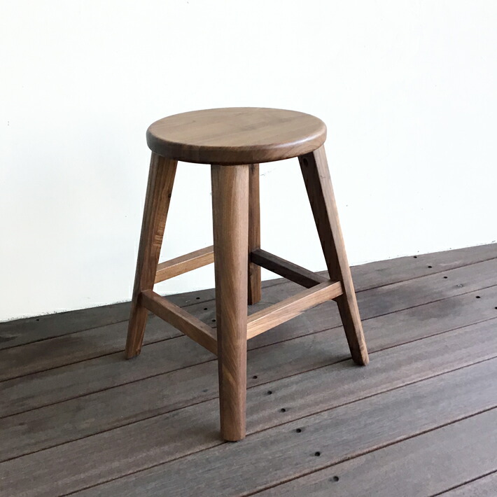 楽天市場】スツール 木製スツール コンパクト ウォールナット無垢 天然