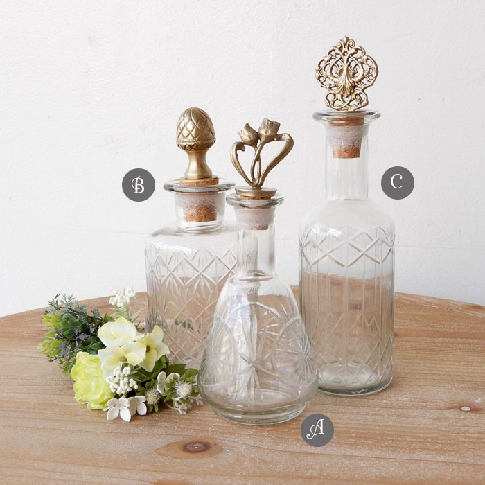 楽天市場】ガラスボトル ディスプレイ 一輪挿しアンティーク かわいい