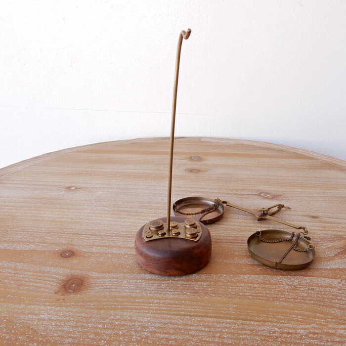 楽天市場】スケール 天秤 秤 ブラウン 真鍮 ブラス アンティーク