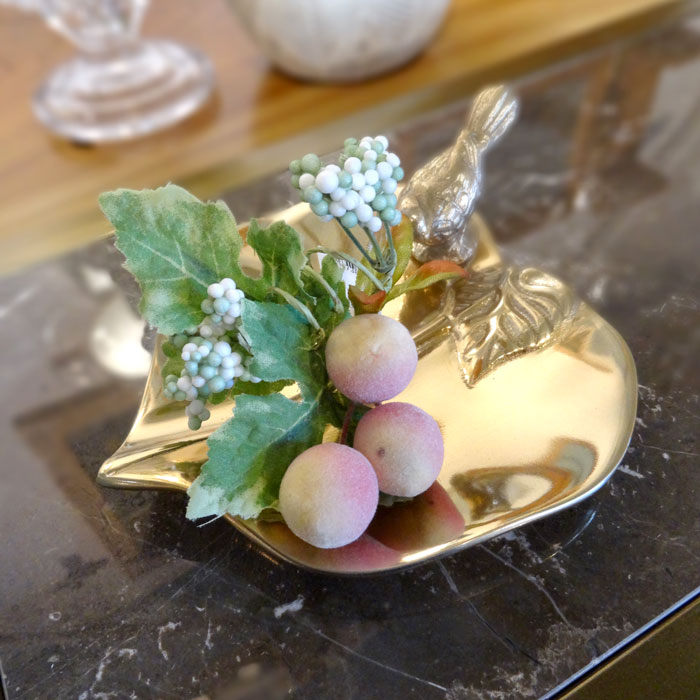 楽天市場】トレイ トレー プレート お皿 真鍮製 アンティークゴールド